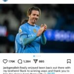 Jack Grealish Celebrates Man City’s Triumphant Return to Form