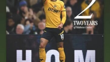 Matheus Cunha Celebrates Two Years at Wolves Amidst Relegation Battle