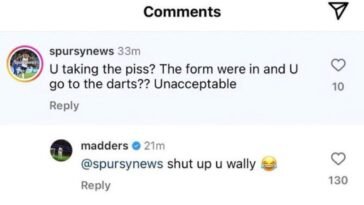 Spurs Stars Face Backlash for Darts Night Out After Disappointing Draw