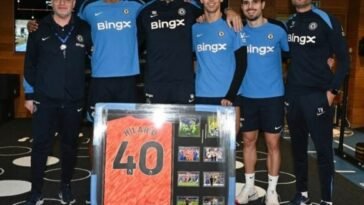 Farewell to a Chelsea Legend: Joao Felix Says Goodbye to Henrique Hilario